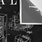 Pinball Arcade Gaming Machine Vintage Gamer Patent Print Wall Tapestry Gallery Image 3
