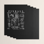 Pinball Arcade Gaming Machine Vintage Gamer Patent Print Wrapping Paper Gallery Image 3
