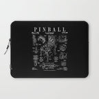 Pinball Arcade Gaming Machine Vintage Gamer Patent Print Laptop Sleeve Gallery Image 1