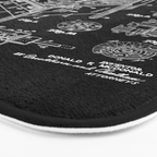 Pinball Arcade Gaming Machine Vintage Gamer Patent Print Bath Mat Gallery Image 3