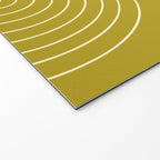 Minimal Line Curvature XVII Chartreuse Mid Century Modern Arch Abstract Welcome Mat Gallery Image 2