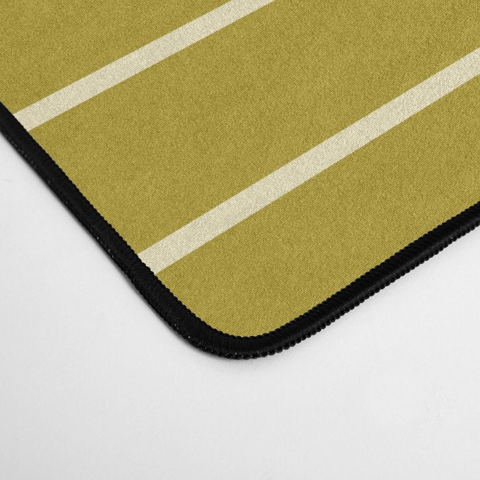 Minimal Line Curvature XVII Chartreuse Mid Century Modern Arch Abstract Desk Mat Gallery Image 4