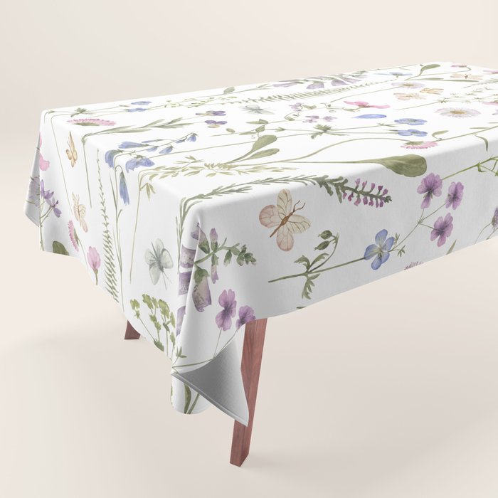 Hygge Summer Wildflowers Meadow Tablecloth Gallery Image 1