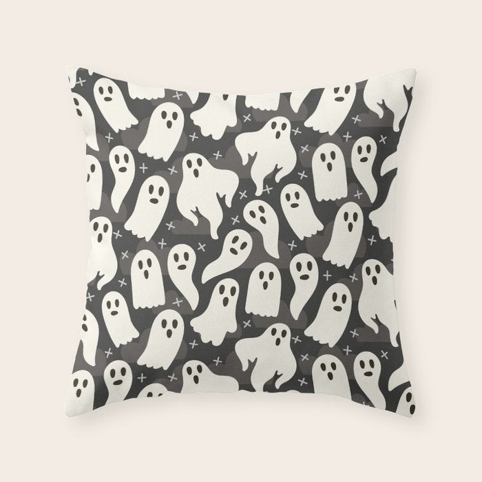 Ghosts Throw Pillow Gallery Image 6