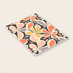 Abstract vintage flower art pattern Notebook Gallery Image 3