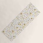 Christmas Golden Stars Elegant Celestial Stars Yoga Mat Gallery Image 1