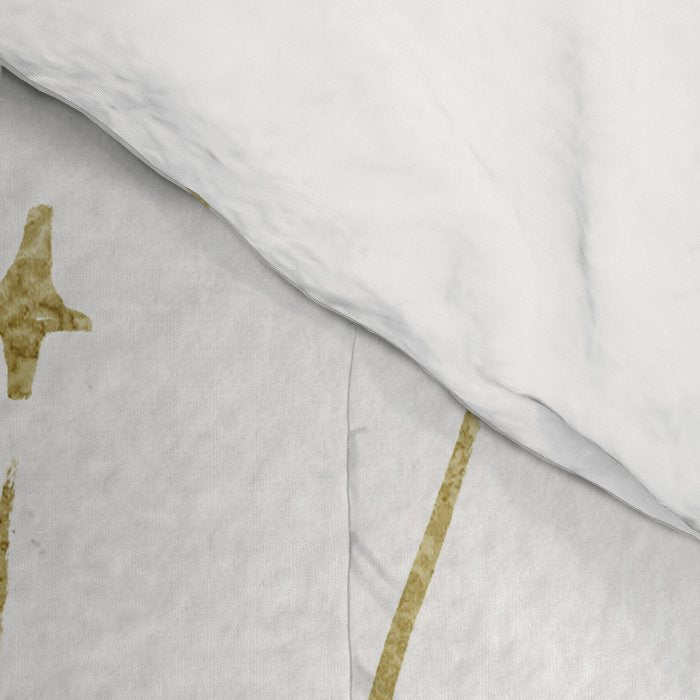 Mystic Hand with Eye - Black and Gold Ink Comforter Gallery Image 4