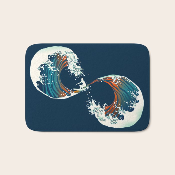 The Wave is forever Bath Mat Gallery Image 1