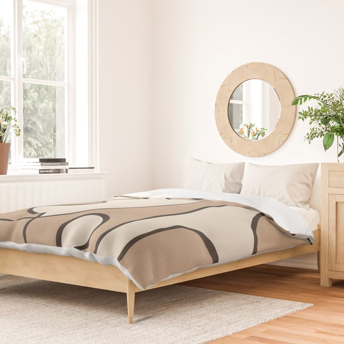 Contours of Thought 1 Duvet Cover Gallery Image 2