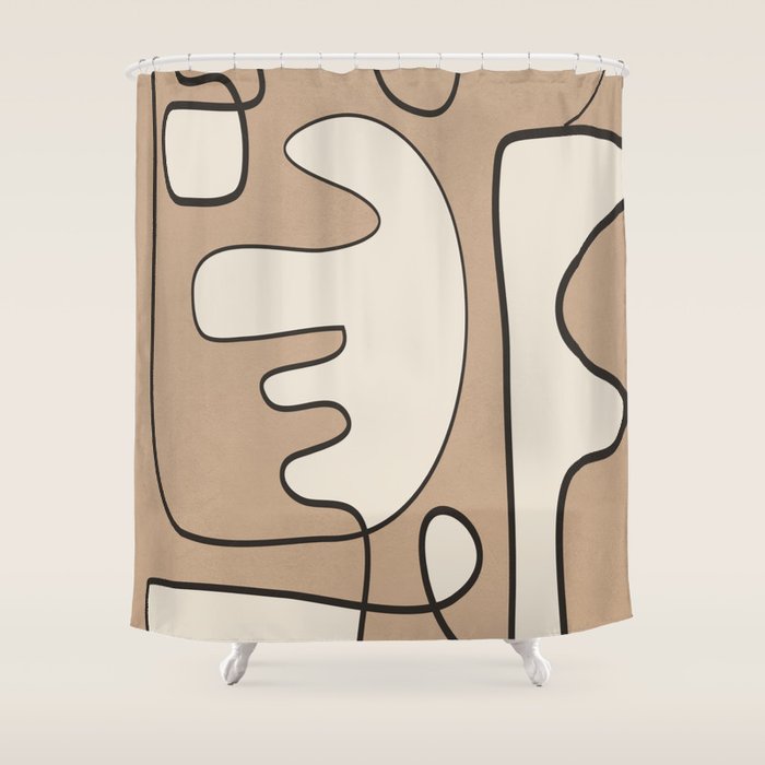 Contours of Thought 1 Shower Curtain Gallery Image 1