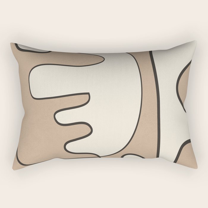 Contours of Thought 1 Rectangular Pillow Gallery Image 1