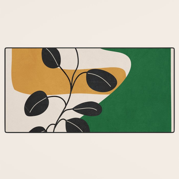 Modern Abstract Minimal Shapes Branches Art 4 Desk Mat Gallery Image 3