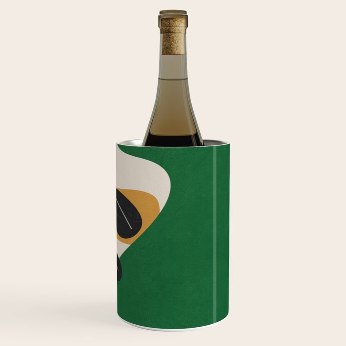 Modern Abstract Minimal Shapes Branches Art 4 Wine Chiller Gallery Image 3