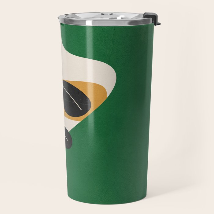 Modern Abstract Minimal Shapes Branches Art 4 Travel Mug Gallery Image 2