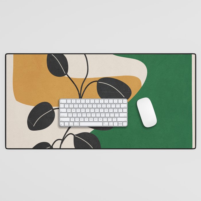 Modern Abstract Minimal Shapes Branches Art 4 Desk Mat Gallery Image 1
