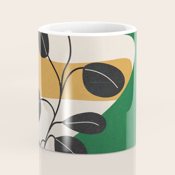 Modern Abstract Minimal Shapes Branches Art 4 Coffee Mug Gallery Image 4