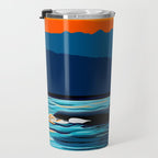 Orca into the Fire Sky Travel Mug Gallery Image 3