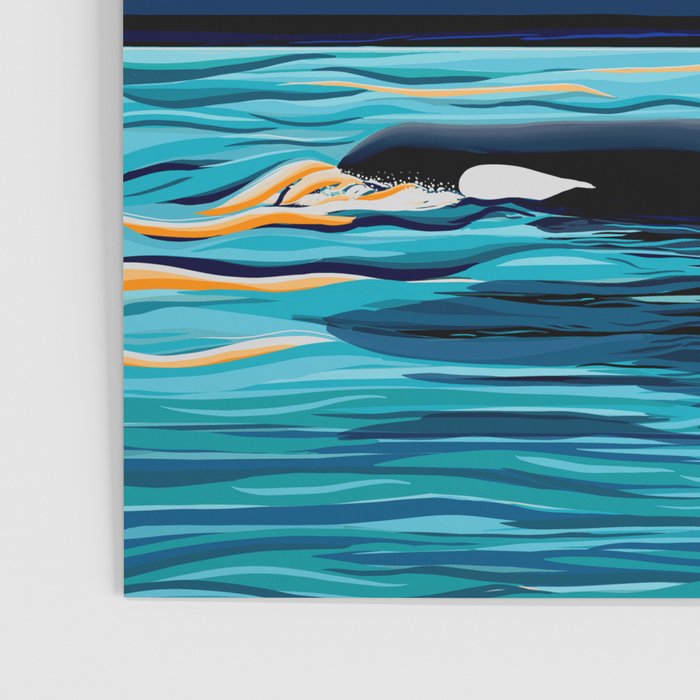 Orca into the Fire Sky Poster Gallery Image 3