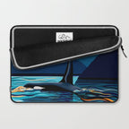Orca into the Fire Sky Laptop Sleeve Gallery Image 2