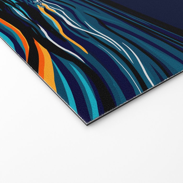 Orca into the Fire Sky Welcome Mat Gallery Image 2