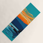 Orca into the Fire Sky Yoga Mat Gallery Image 1