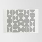 Mid Century Modern Geometric 04 Grey Rug Gallery Image 2