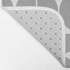 Mid Century Modern Geometric 04 Grey Bath Mat Gallery Image 2
