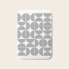 Mid Century Modern Geometric 04 Grey Bath Mat Gallery Image 1