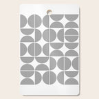 Mid Century Modern Geometric 04 Grey Cutting Board Gallery Image 1