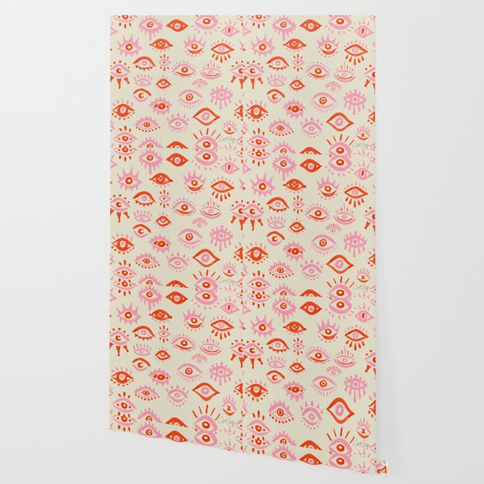 Mystic Eyes - Pink & Red Wallpaper Gallery Image 2