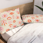 Mystic Eyes - Pink & Red Pillow Sham Gallery Image 2