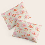 Mystic Eyes - Pink & Red Pillow Sham Gallery Image 3