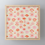 Mystic Eyes - Pink & Red Mini Art Print Gallery Image 1