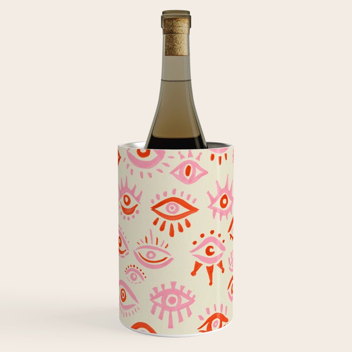 Mystic Eyes - Pink & Red Wine Chiller Gallery Image 2