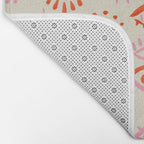 Mystic Eyes - Pink & Red Bath Mat Gallery Image 2