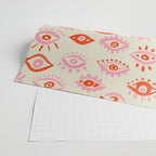 Mystic Eyes - Pink & Red Wrapping Paper Gallery Image 2