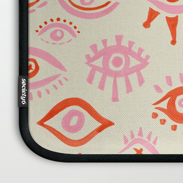 Mystic Eyes - Pink & Red Laptop Sleeve Gallery Image 3