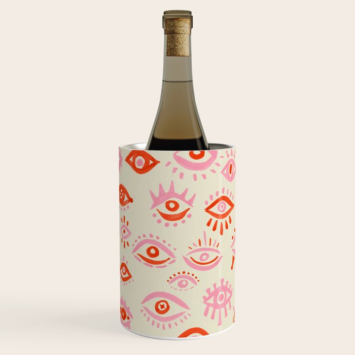 Mystic Eyes - Pink & Red Wine Chiller Gallery Image 3