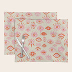 Mystic Eyes - Pink & Red Placemat Gallery Image 1