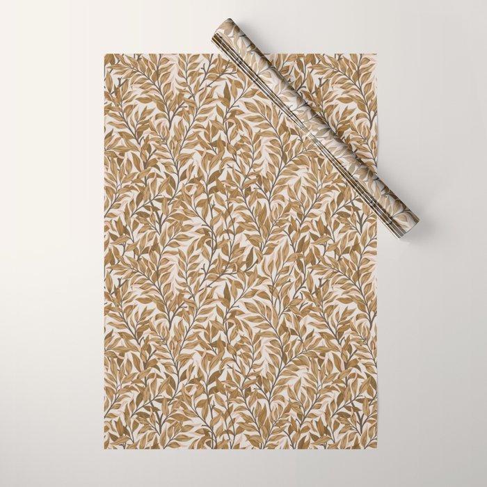  Autumn Botnica Foliage in Neutral Wrapping Paper Gallery Image 1