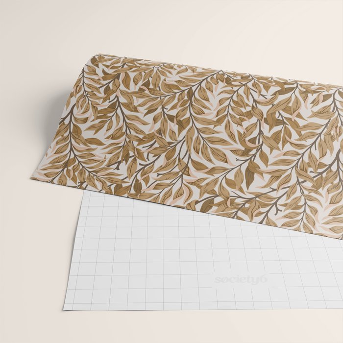  Autumn Botnica Foliage in Neutral Wrapping Paper Gallery Image 2