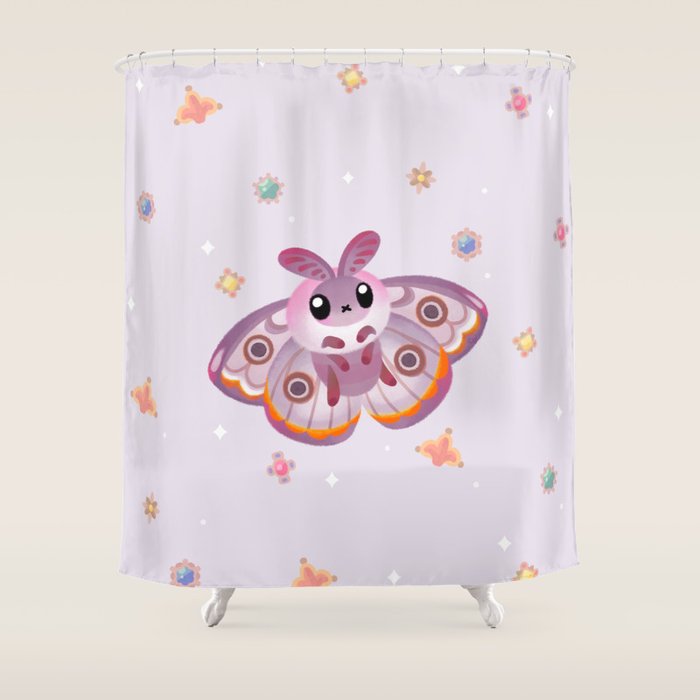 Marbled Emperor Moth Shower Curtain Gallery Image 1