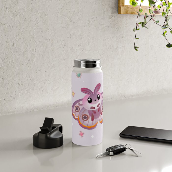 Marbled Emperor Moth Water Bottle Gallery Image 4