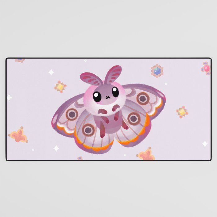 Marbled Emperor Moth Desk Mat Gallery Image 3