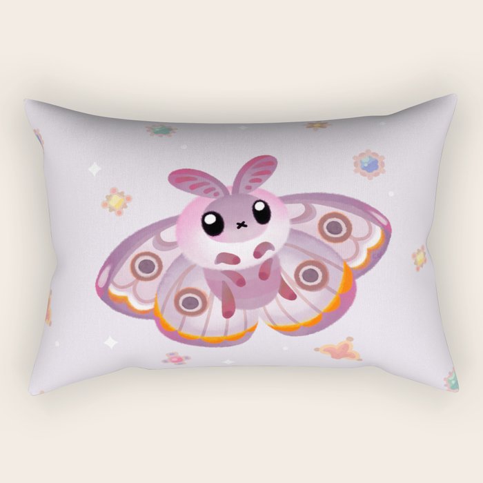 Marbled Emperor Moth Rectangular Pillow Gallery Image 2