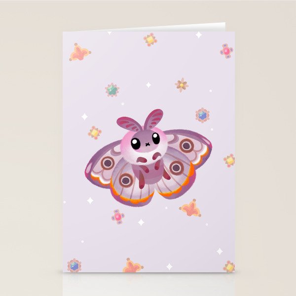 Marbled Emperor Moth Stationery Card Gallery Image 2
