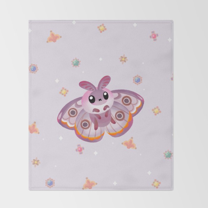 Marbled Emperor Moth Throw Blanket Gallery Image 2