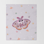 Marbled Emperor Moth Throw Blanket Gallery Image 2