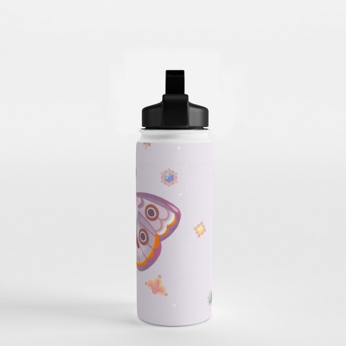 Marbled Emperor Moth Water Bottle Gallery Image 2