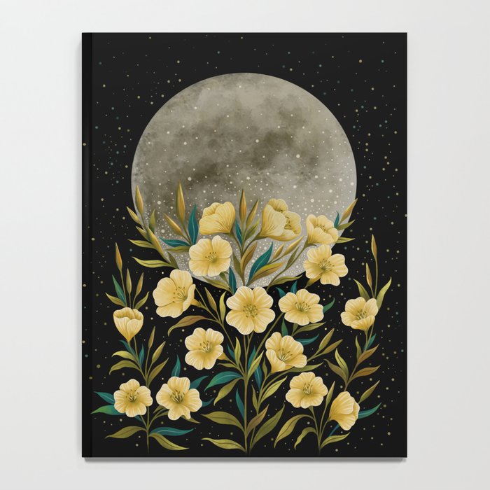 Moon Greeting- Yellow Evening Primrose Notebook Gallery Image 4